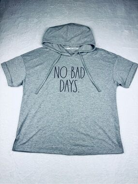 Rae Dunn hooded sweatshirt. Graphic words. Unsure of size, see measurements